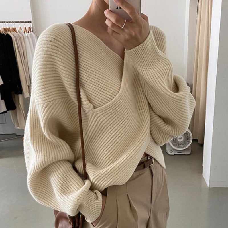 Mila Milano™ | Pull in maglia incrociata chic