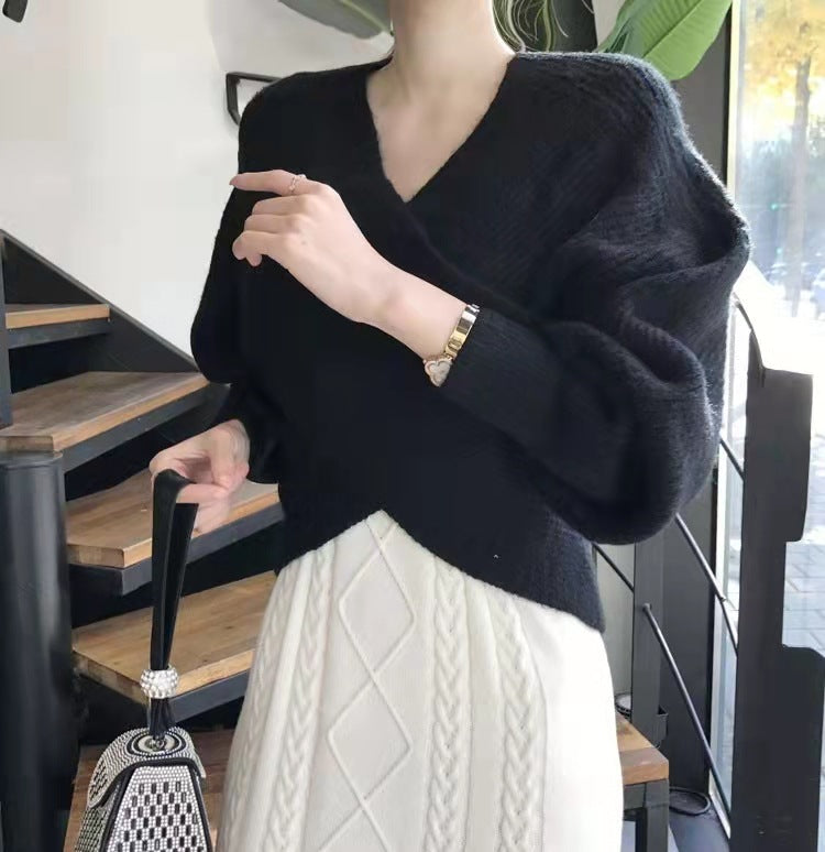 Mila Milano™ | Pull in maglia incrociata chic