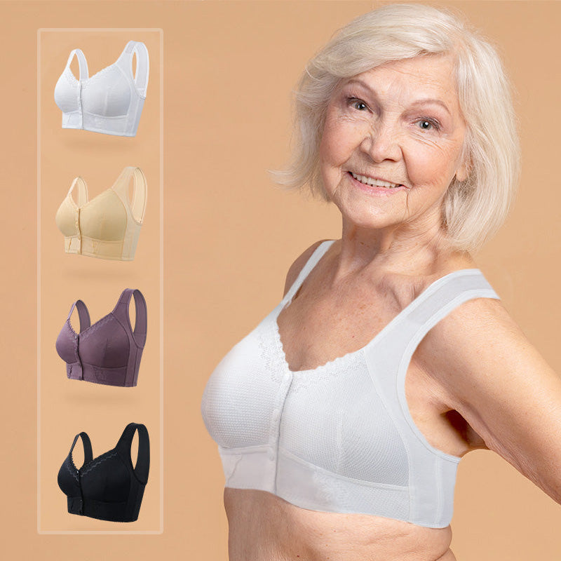 Mila Milano ™ | 💞 Compra 1 e ricevi 1 gratis 💟 Reggiseno traspirante per donne Taglie Forti con chiusura frontale