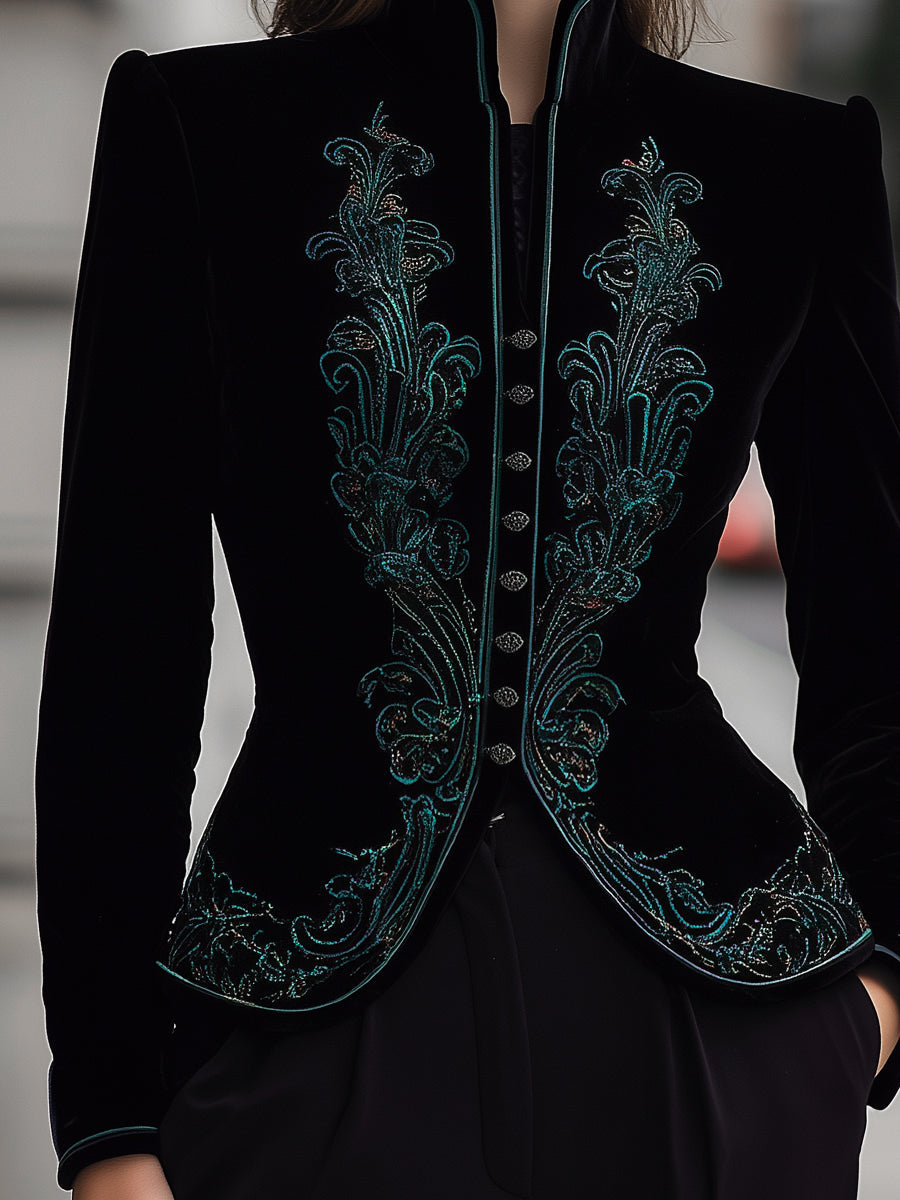 Mila Milano™ | Velvet Tailored Jacket
