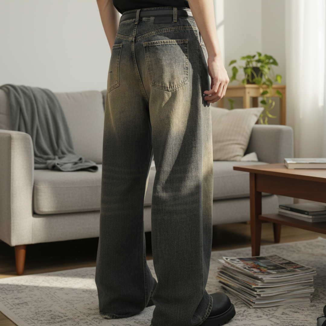 Jeans a gamba a botte