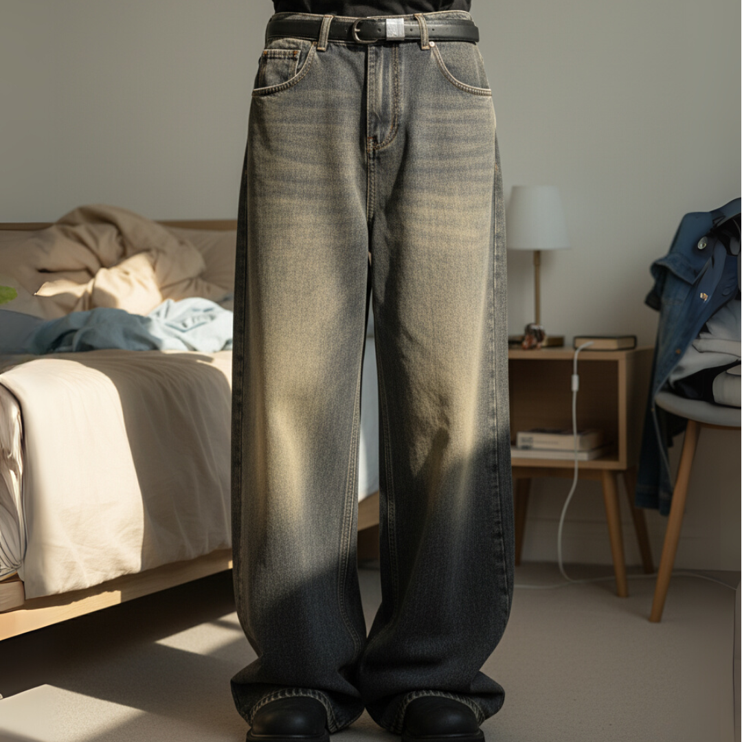 Jeans a gamba a botte