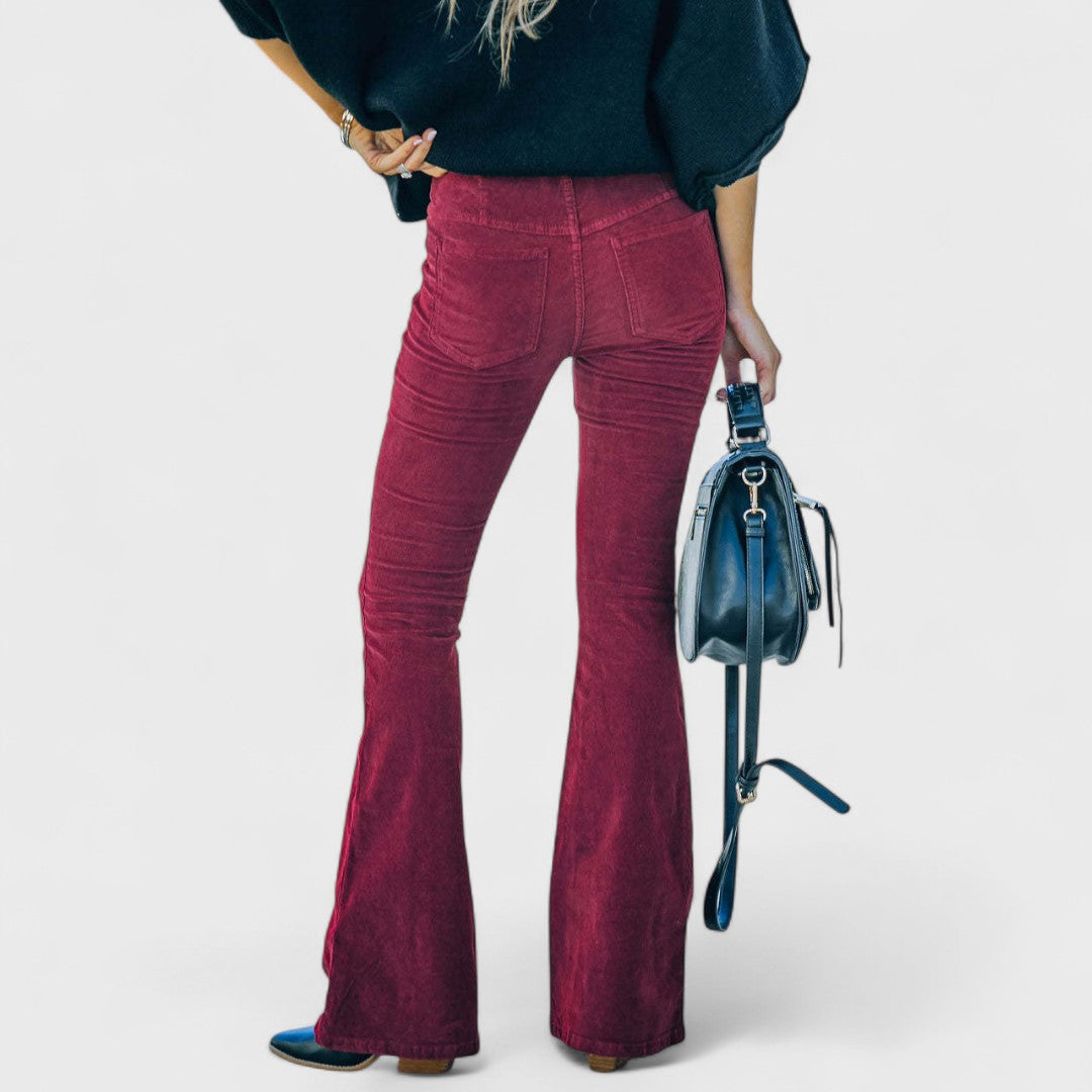 Mila Milano™ | Pantaloni svasati in velluto a coste