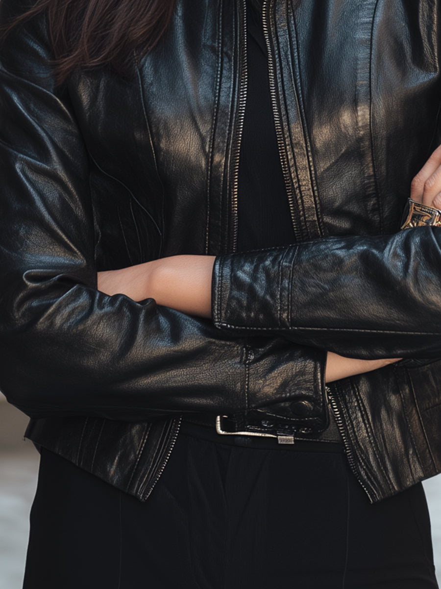 Mila Milano™ | Classic Leather Jacket