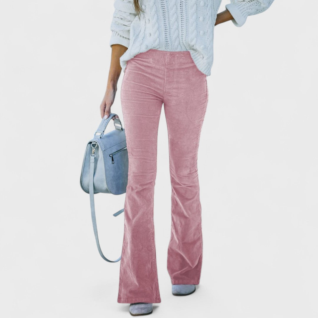Mila Milano™ | Pantaloni svasati in velluto a coste