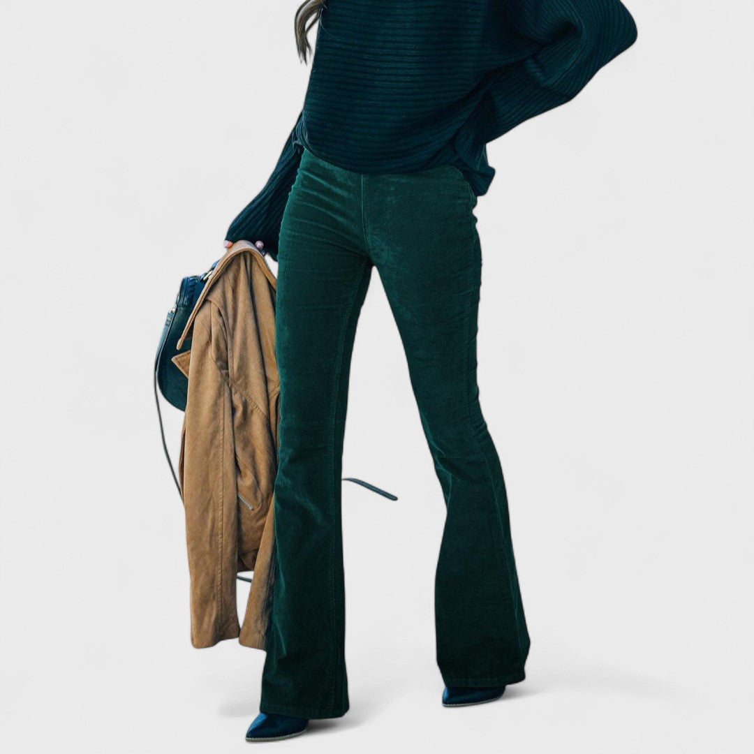 Mila Milano™ | Pantaloni svasati in velluto a coste