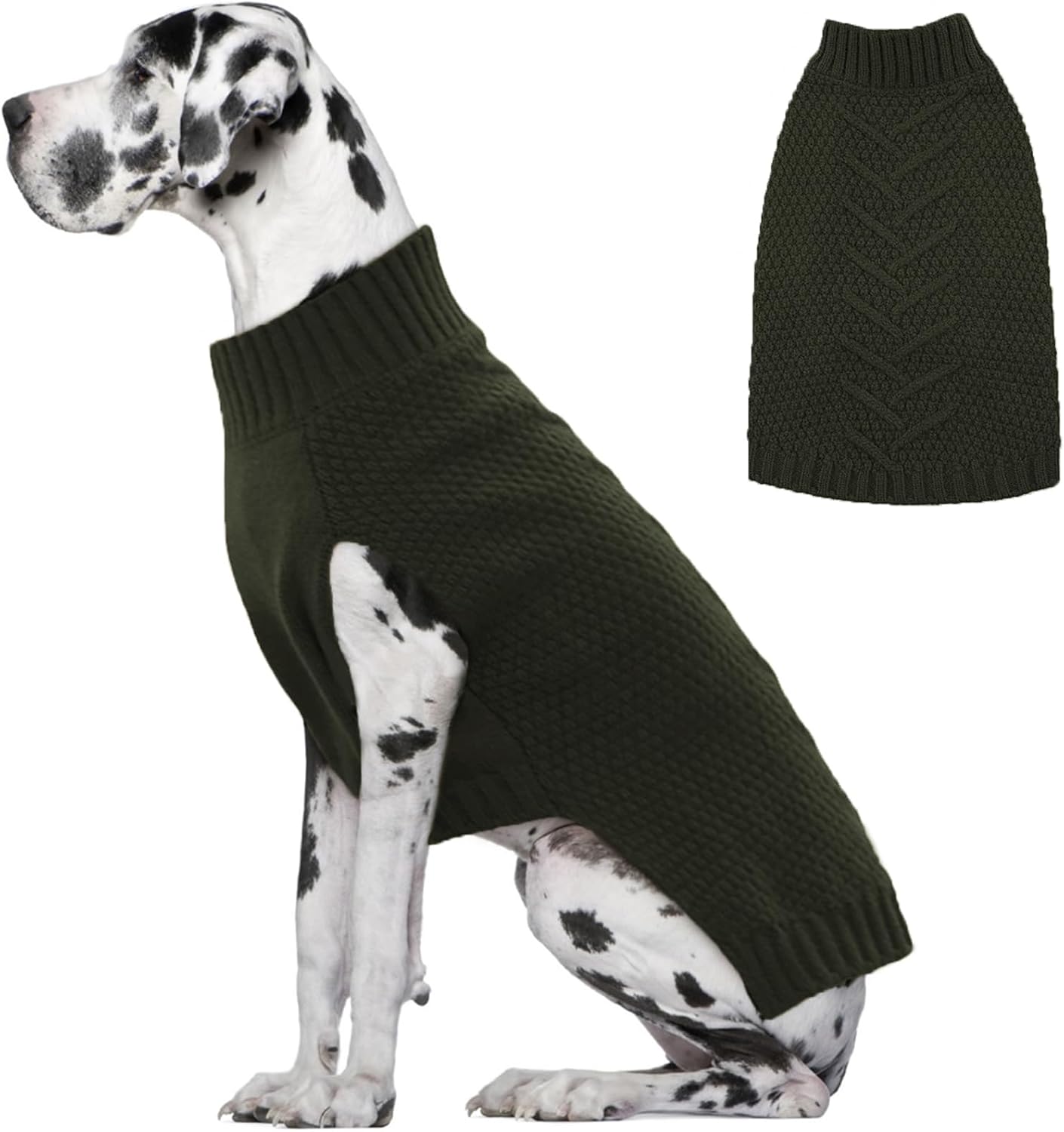 IECOii Sweater for Large Dogs, XXXXL Dog Sweaters for Extra Large Dogs, Cold Weather Winter Jacket for Large Dogs, Warm Autumn Dog Clothes for Large Dogs Knitwear, Doberman, German