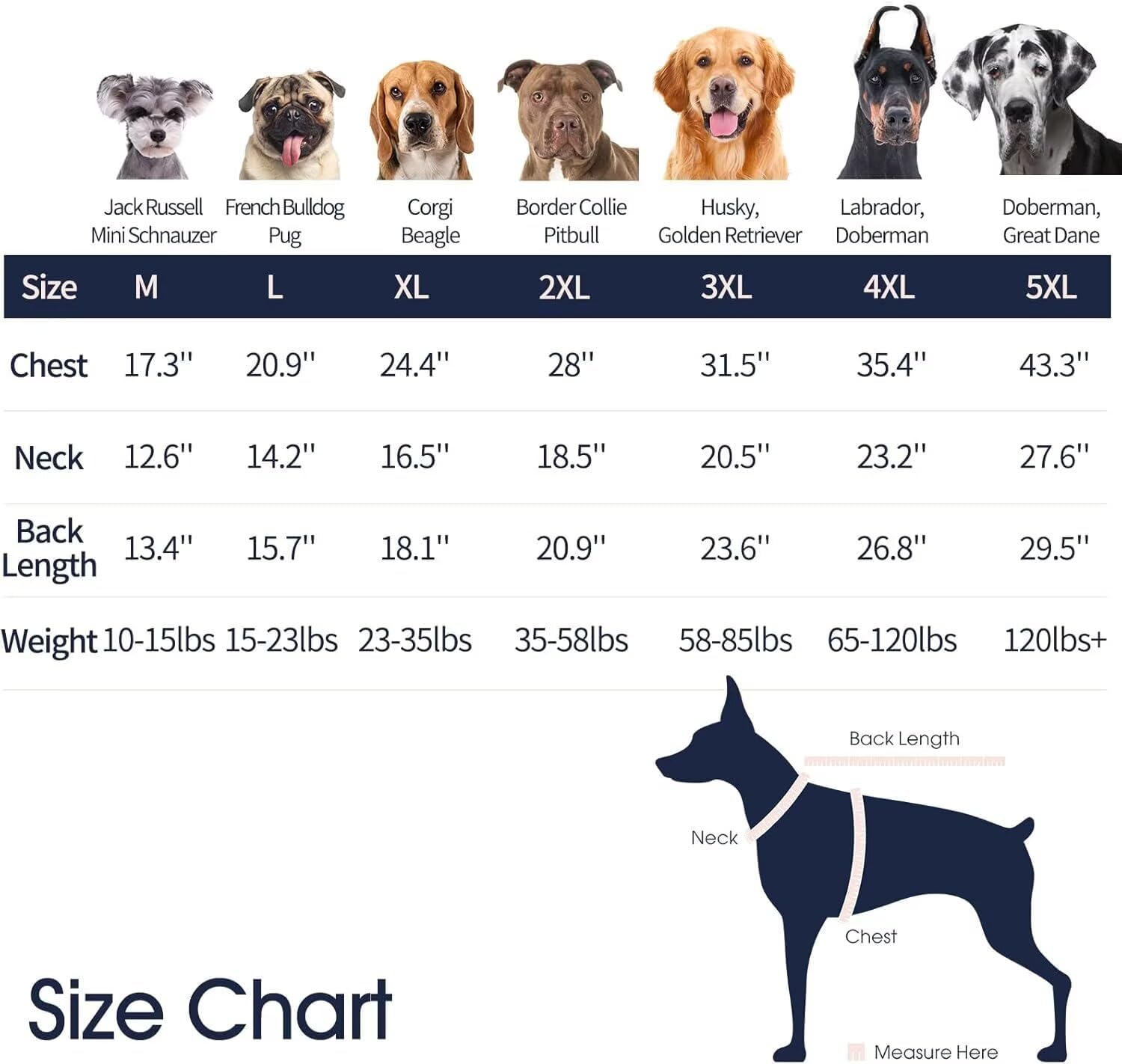 IECOii Sweater for Large Dogs, XXXXL Dog Sweaters for Extra Large Dogs, Cold Weather Winter Jacket for Large Dogs, Warm Autumn Dog Clothes for Large Dogs Knitwear, Doberman, German