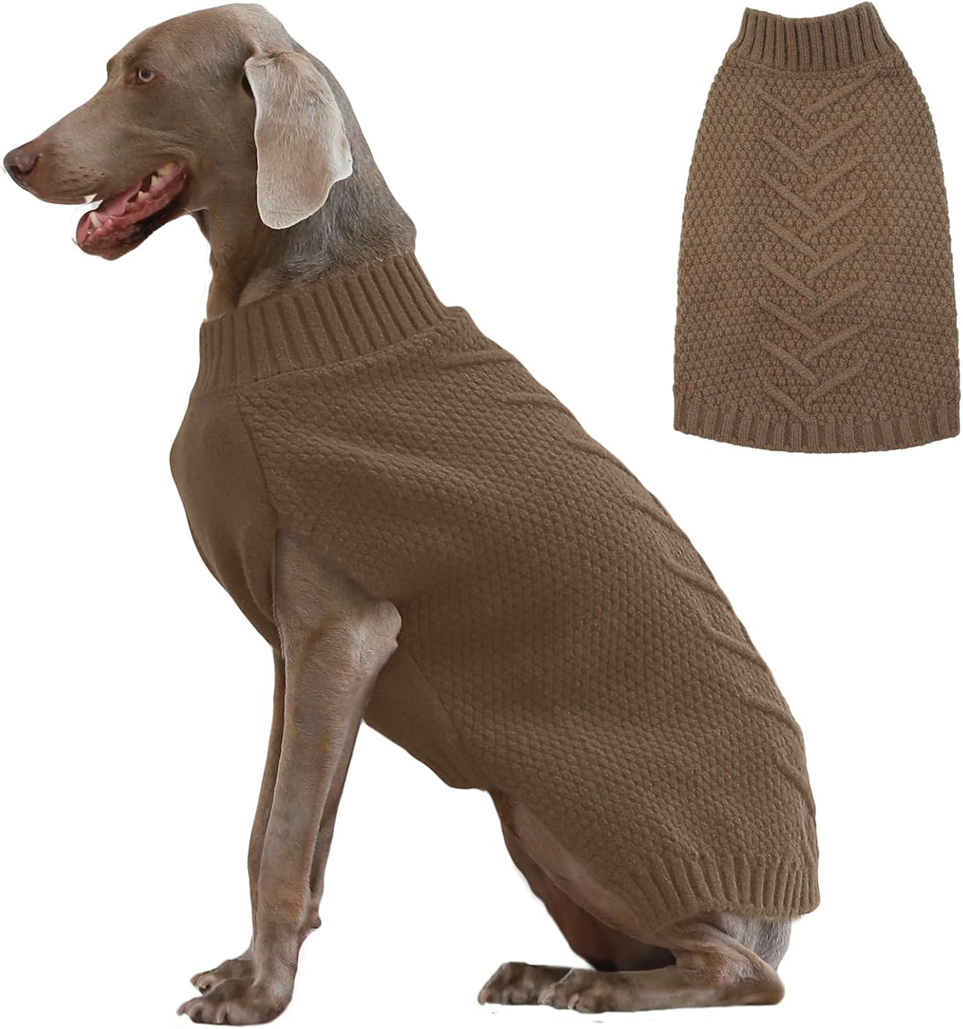 IECOii Sweater for Large Dogs, XXXXL Dog Sweaters for Extra Large Dogs, Cold Weather Winter Jacket for Large Dogs, Warm Autumn Dog Clothes for Large Dogs Knitwear, Doberman, German
