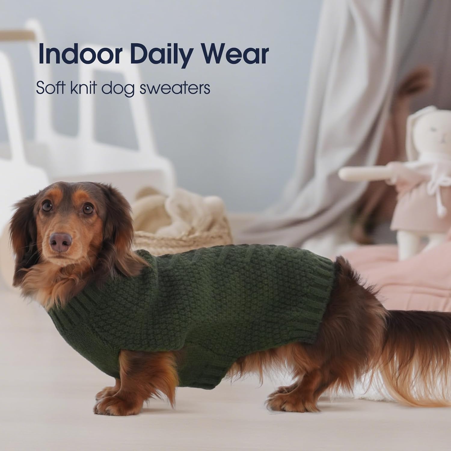 IECOii Sweater for Large Dogs, XXXXL Dog Sweaters for Extra Large Dogs, Cold Weather Winter Jacket for Large Dogs, Warm Autumn Dog Clothes for Large Dogs Knitwear, Doberman, German