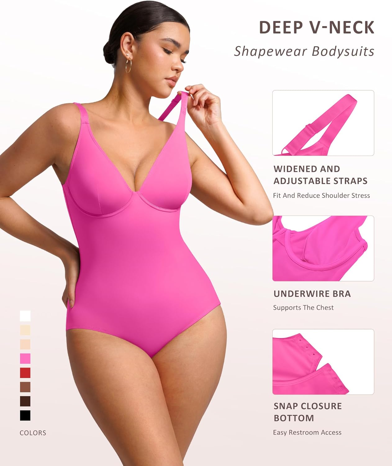 Mila Milano™ | Bodysuit | Corsetto con scollo a V | BOGO-collectie: Moeiteloze elegantie