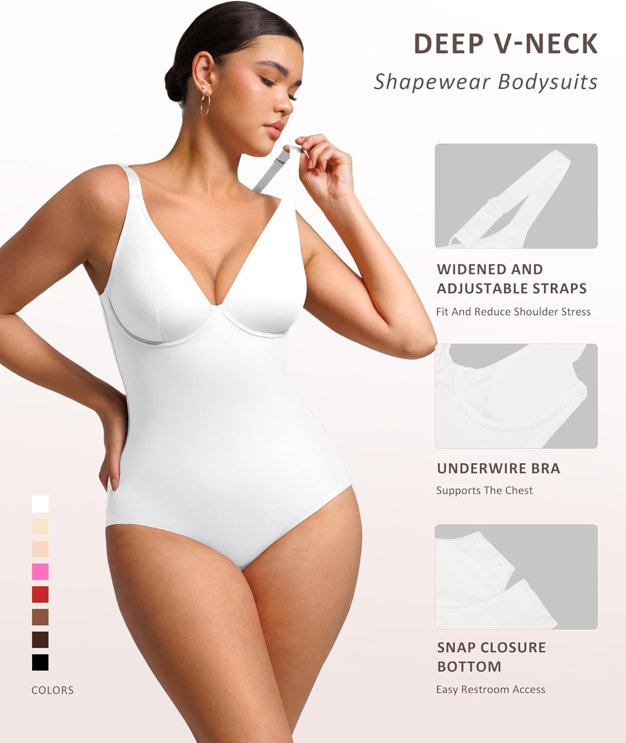 Mila Milano™ | Bodysuit | Corsetto con scollo a V | BOGO-collectie: Moeiteloze elegantie