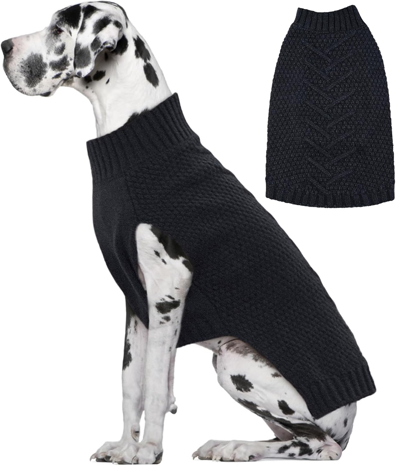 IECOii Sweater for Large Dogs, XXXXL Dog Sweaters for Extra Large Dogs, Cold Weather Winter Jacket for Large Dogs, Warm Autumn Dog Clothes for Large Dogs Knitwear, Doberman, German