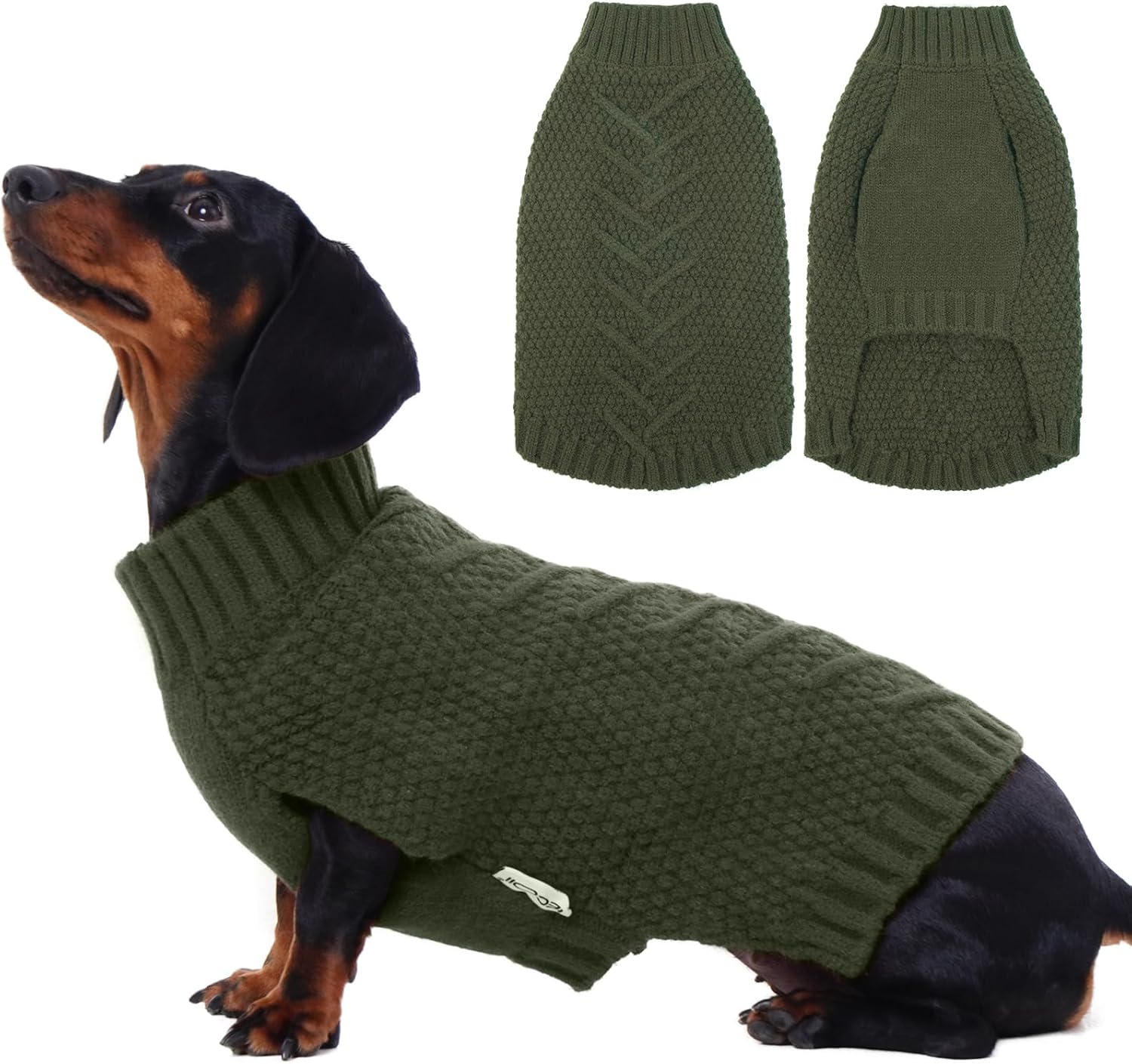 IECOii Sweater for Large Dogs, XXXXL Dog Sweaters for Extra Large Dogs, Cold Weather Winter Jacket for Large Dogs, Warm Autumn Dog Clothes for Large Dogs Knitwear, Doberman, German