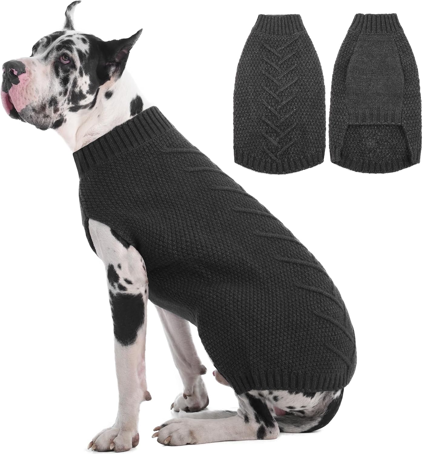 IECOii Sweater for Large Dogs, XXXXL Dog Sweaters for Extra Large Dogs, Cold Weather Winter Jacket for Large Dogs, Warm Autumn Dog Clothes for Large Dogs Knitwear, Doberman, German