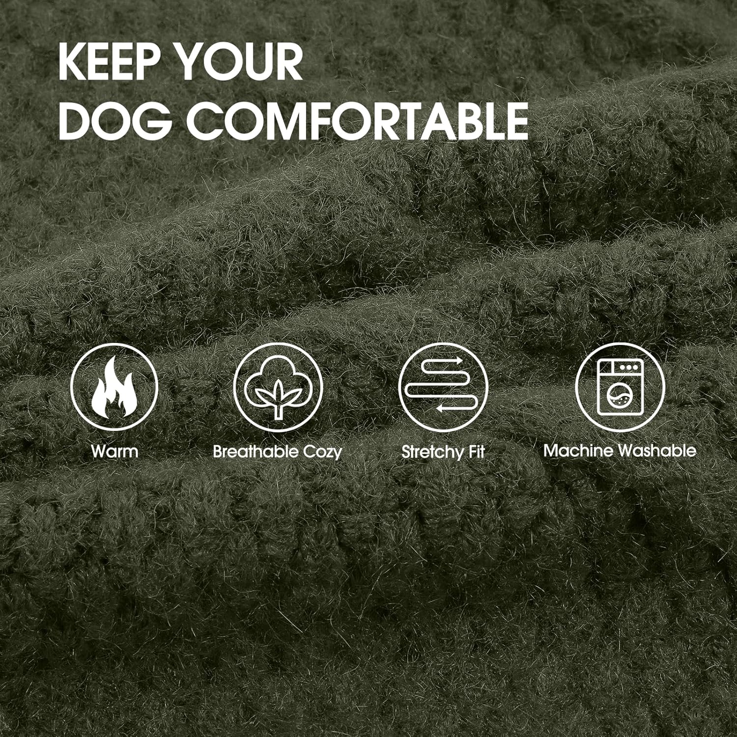 IECOii Sweater for Large Dogs, XXXXL Dog Sweaters for Extra Large Dogs, Cold Weather Winter Jacket for Large Dogs, Warm Autumn Dog Clothes for Large Dogs Knitwear, Doberman, German