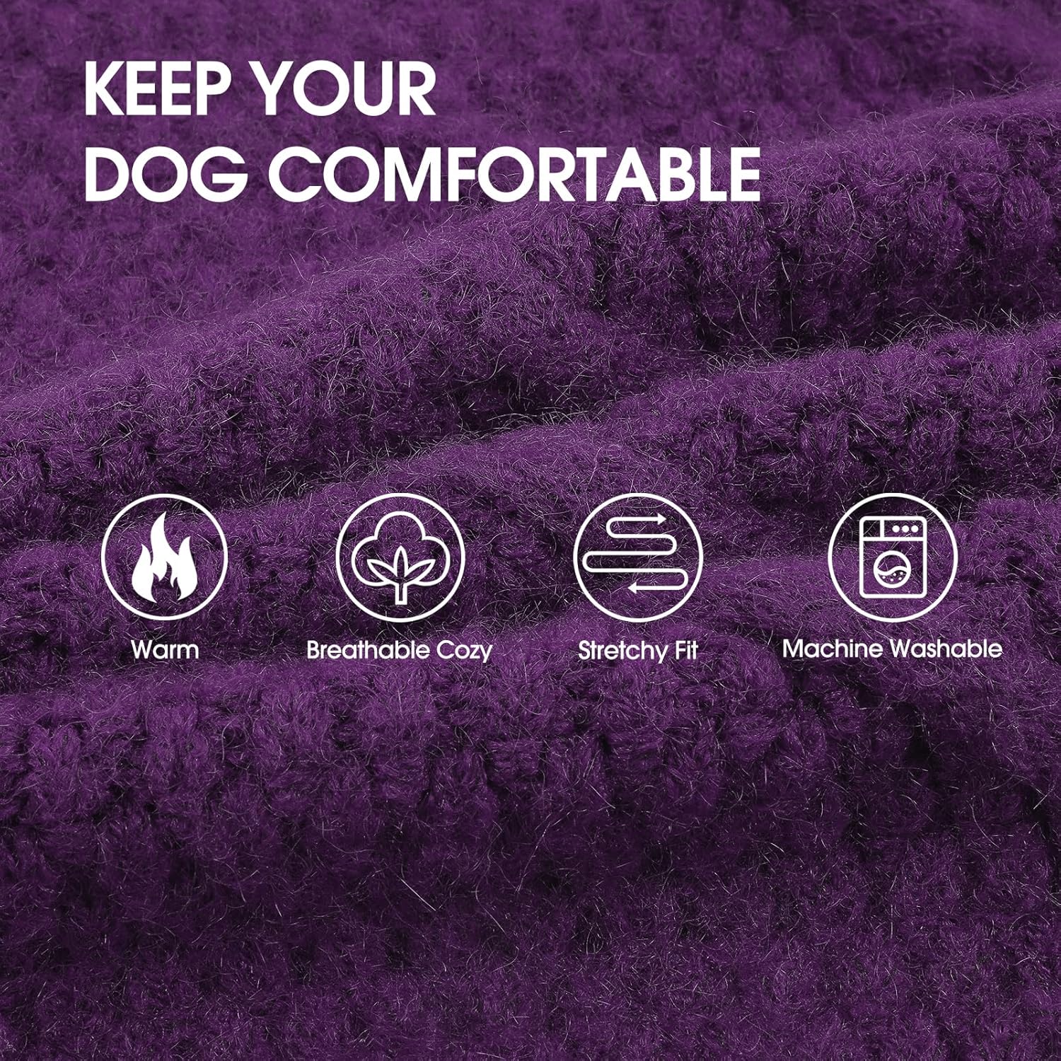 IECOii Sweater for Large Dogs, XXXXL Dog Sweaters for Extra Large Dogs, Cold Weather Winter Jacket for Large Dogs, Warm Autumn Dog Clothes for Large Dogs Knitwear, Doberman, German