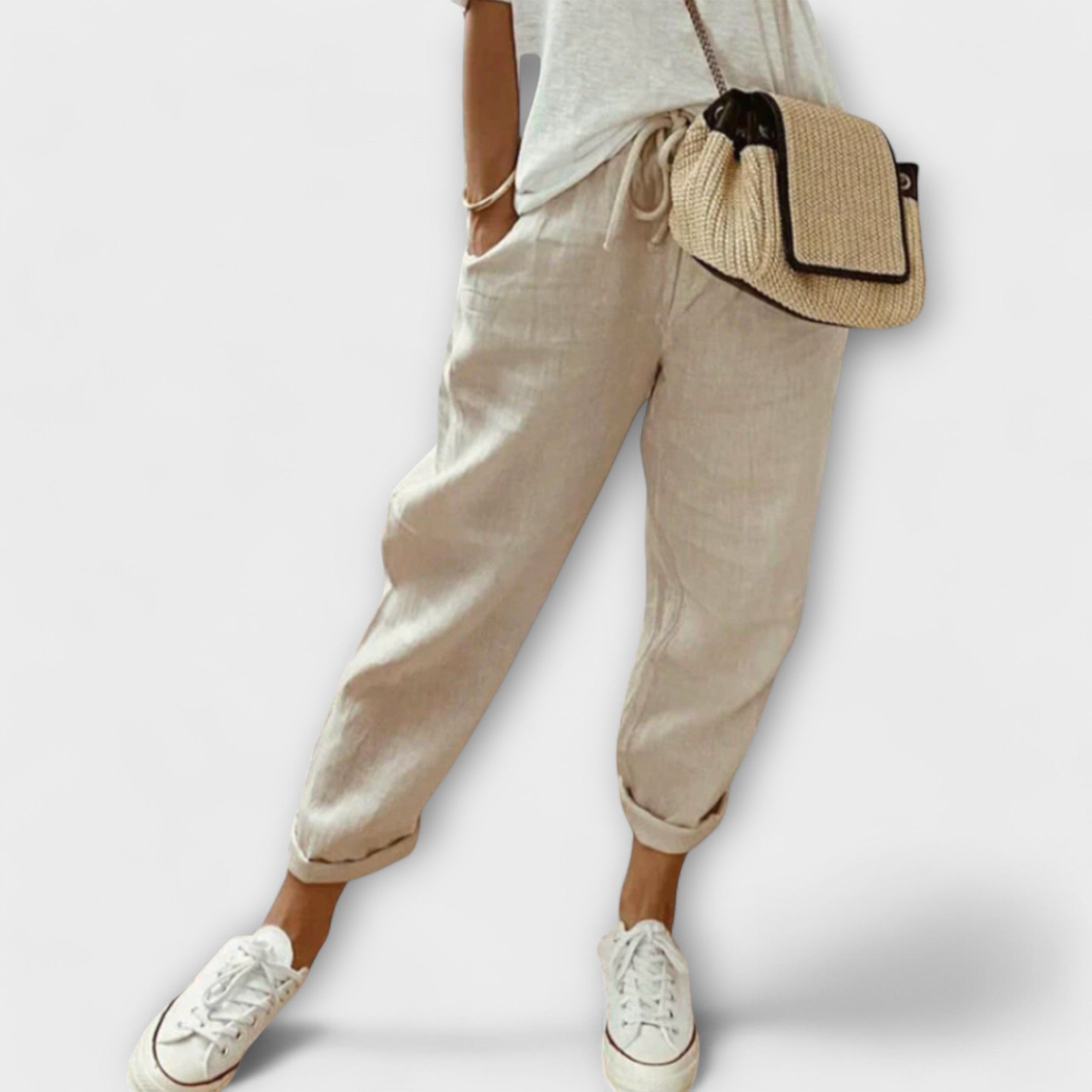 Mila Milano™ | Pantaloni di lino alla moda e casual