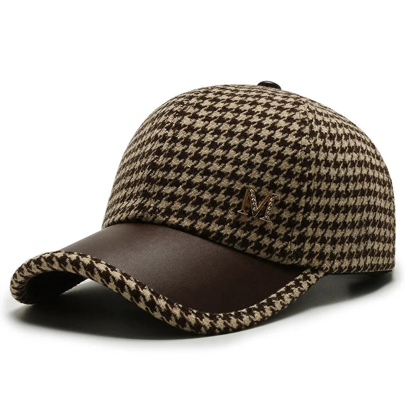Cappello in Pelle a Vichy