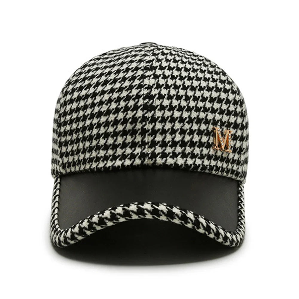 Cappello in Pelle a Vichy