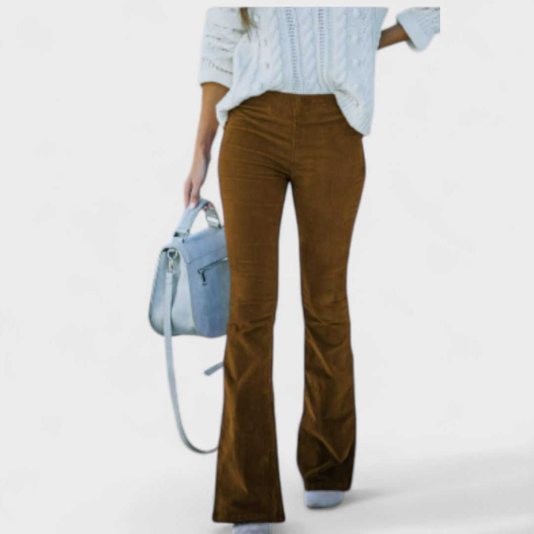 Mila Milano™ | Pantaloni svasati in velluto a coste