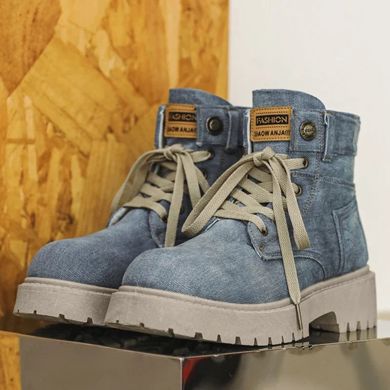 Stivali in Denim Vintage