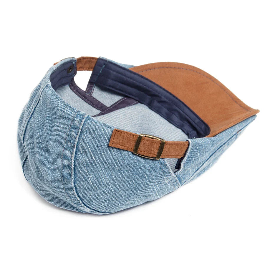 Cappello Newsboy in Denim