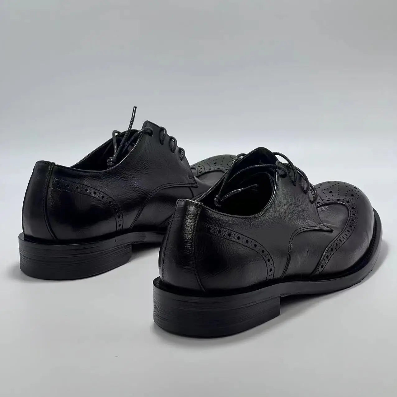 Scarpe Derby in Pelle Vintage