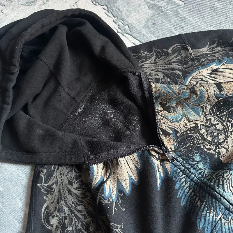 Felpa con Zip Vintage Angelica