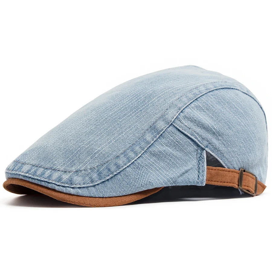 Cappello Newsboy in Denim