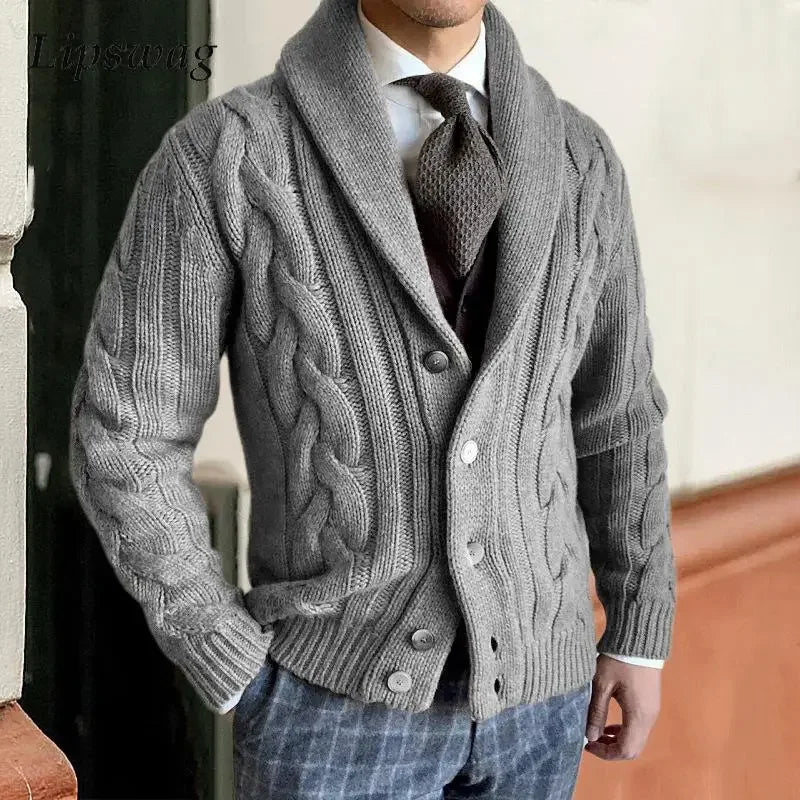Cardigan Accogliente a Treccia