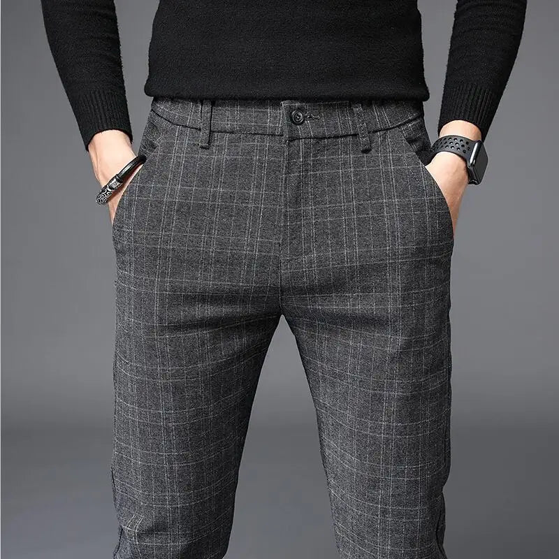 Pantaloni Eleganti a Quadri