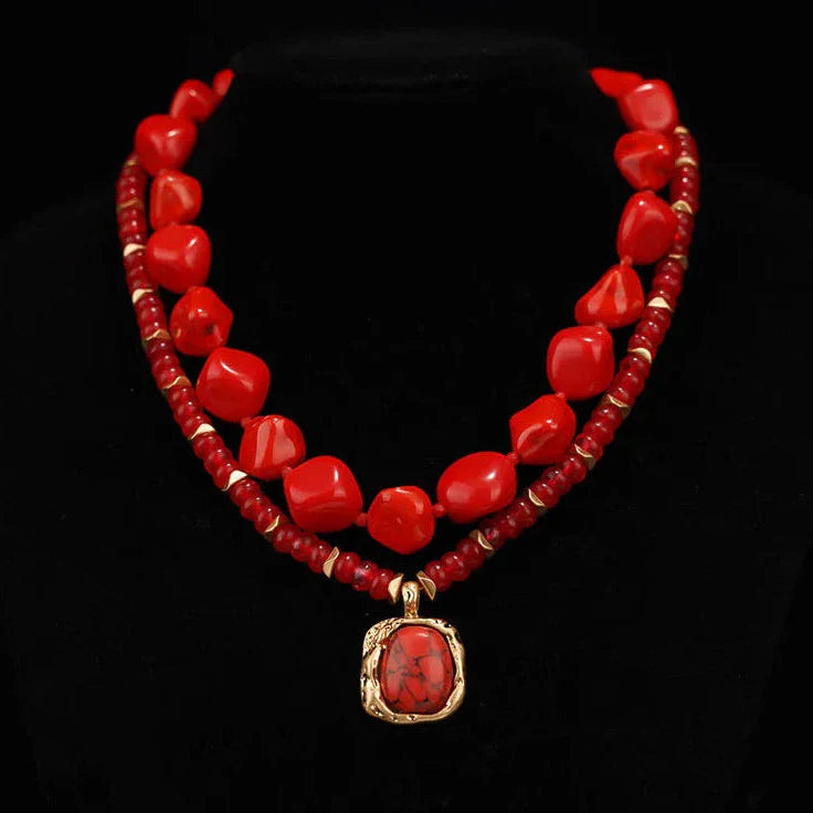 Set di Collane Boho in Pietra