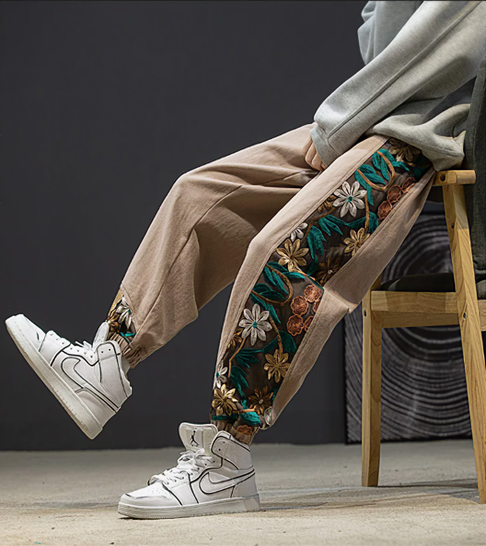 Pantaloni Jogger Oversized Patchwork Harajuku