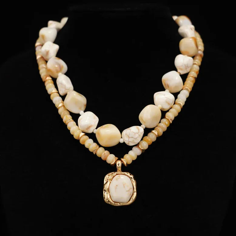 Set di Collane Boho in Pietra