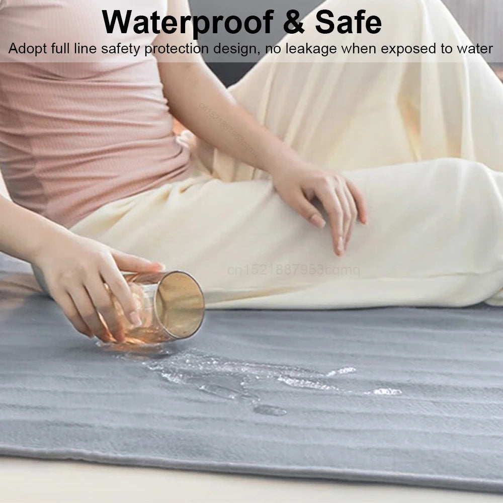 Coperta Elettrica 220V Più Spessa Termostato Automatico Coperta Elettrica Riscaldante Scaldaletto Materasso Termico per Camera