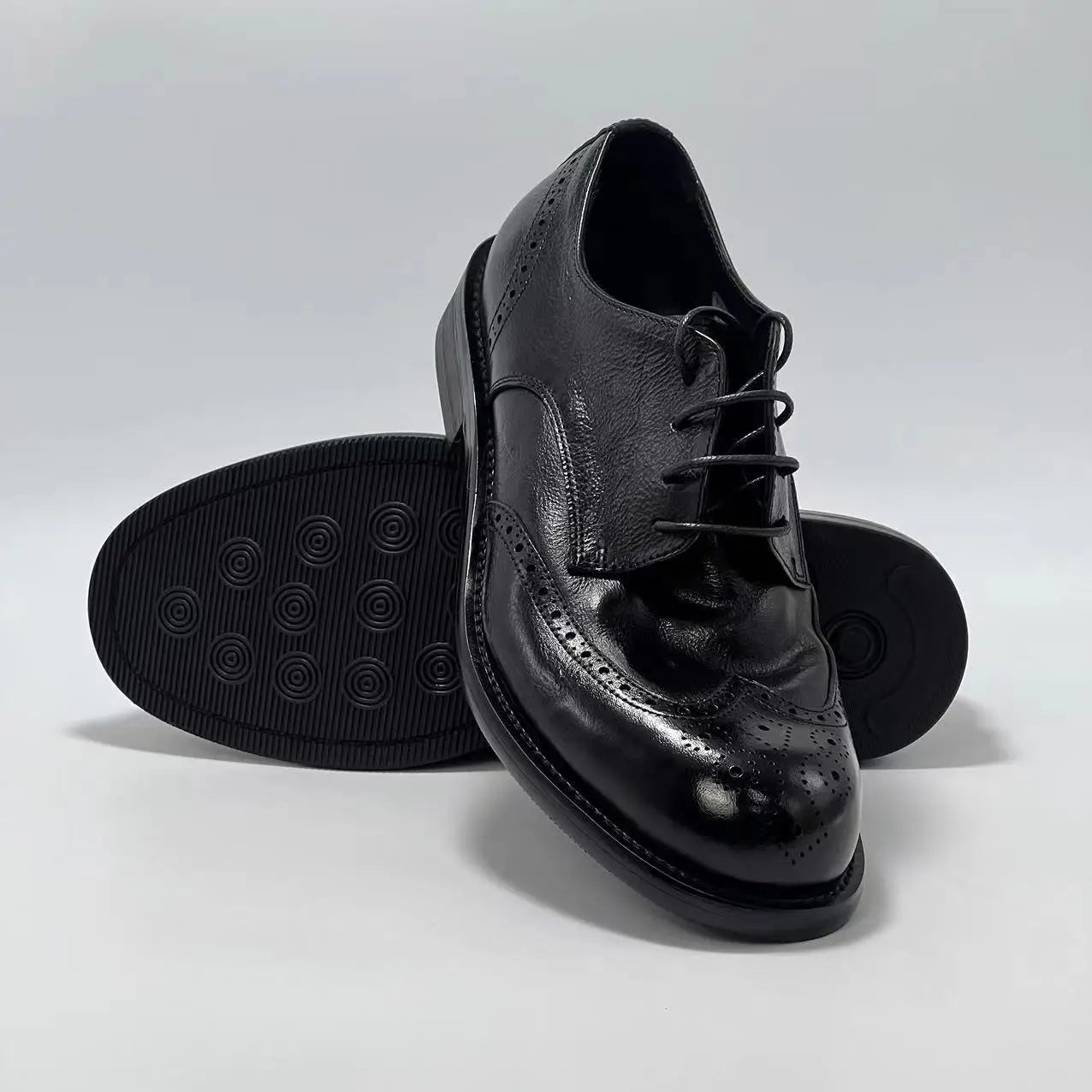 Scarpe Derby in Pelle Vintage