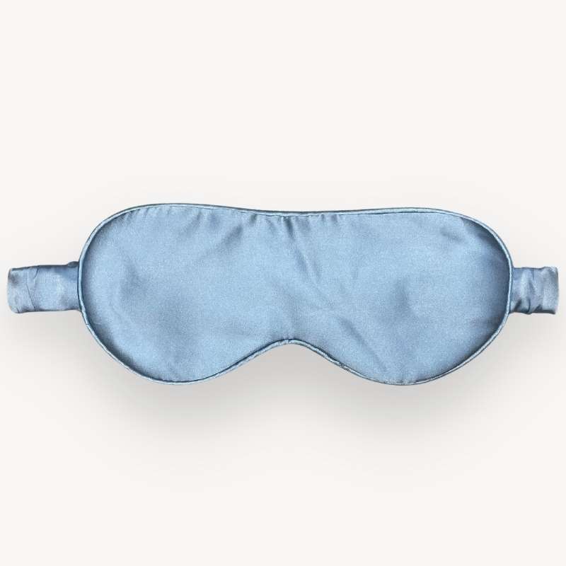 Maschera da Sonno in Seta di Lusso | Azzurro Baby