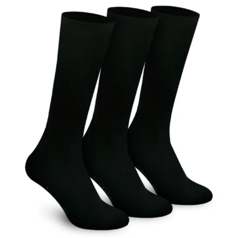 Set di 5 Calze Lunghe in Seta - Nero