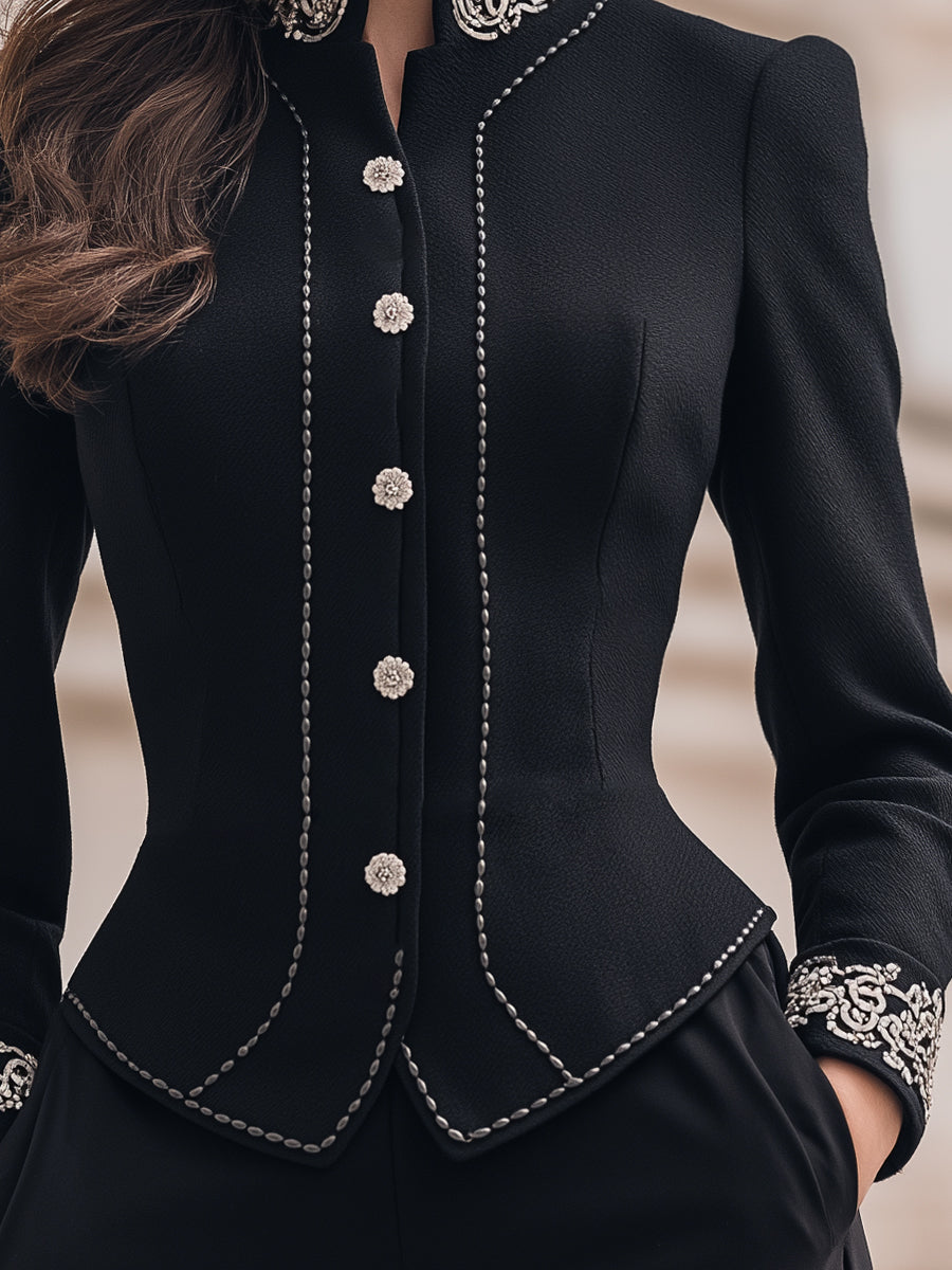 Mila Milano™ | Jacket Ornate Embroidery