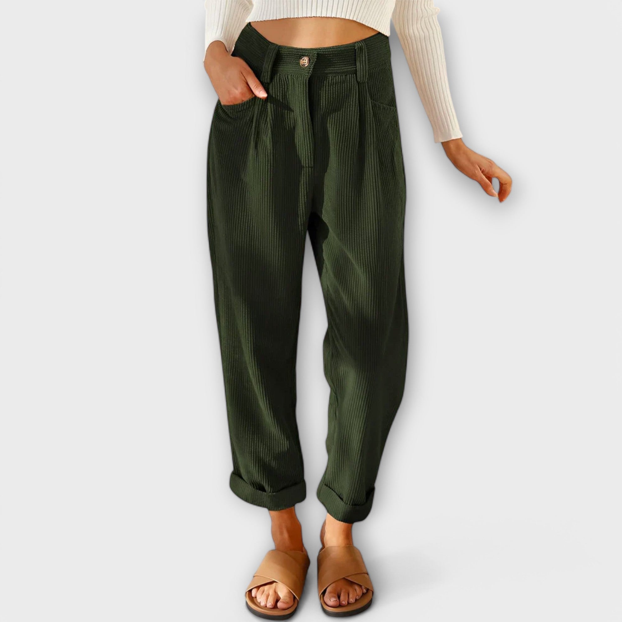 Mila Milano™ | Pantaloni di velluto moderni