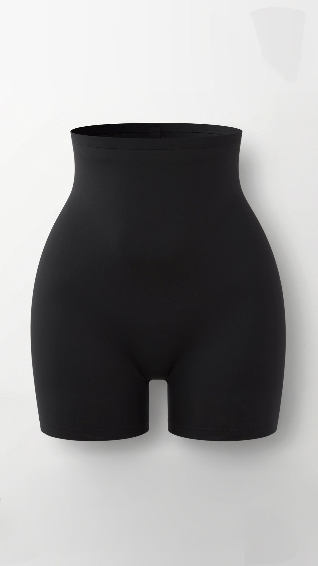 Shorts a vita alta e lunghezza media della coscia