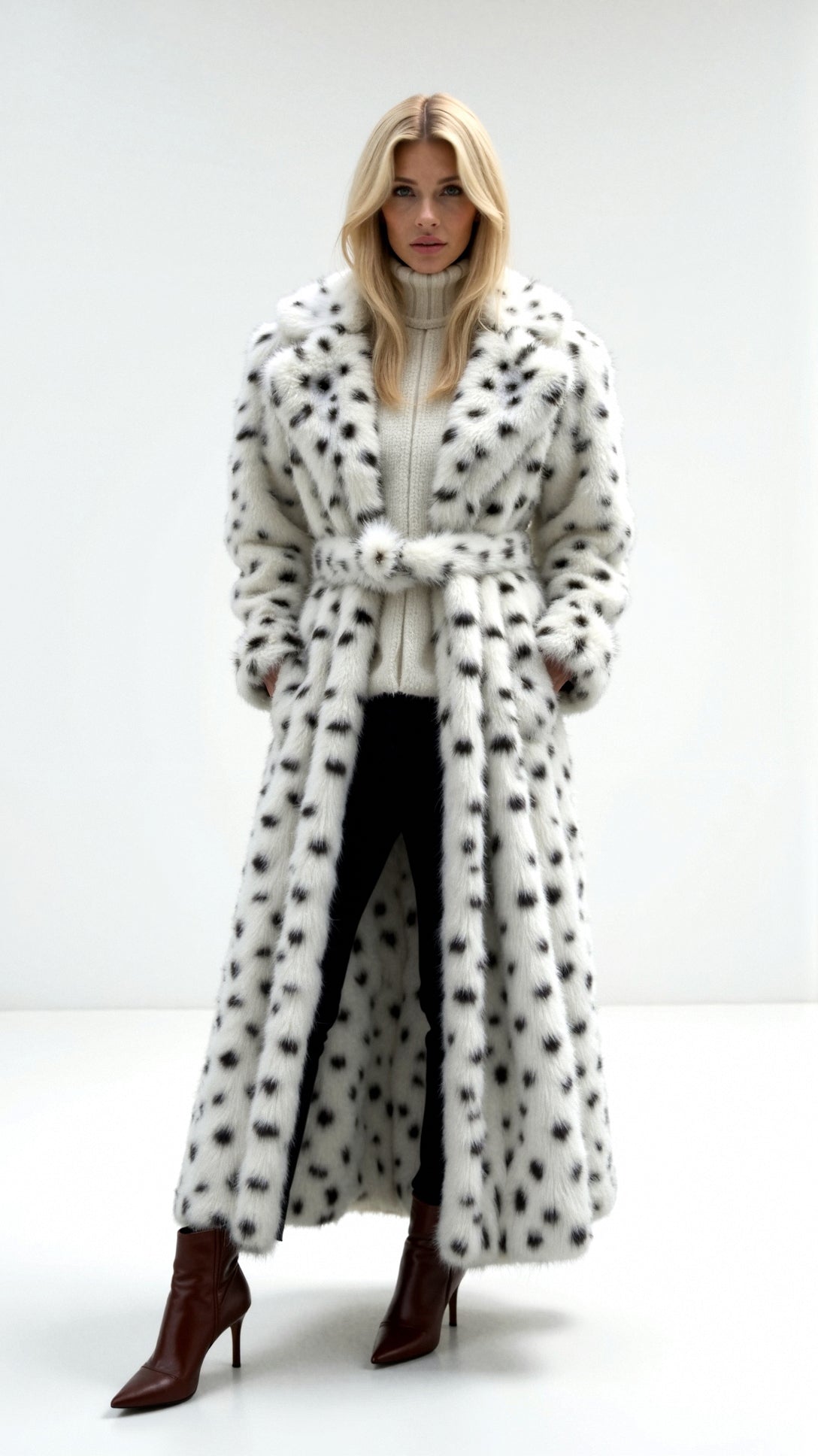 Morgana – Giacca in pelliccia sintetica lunga