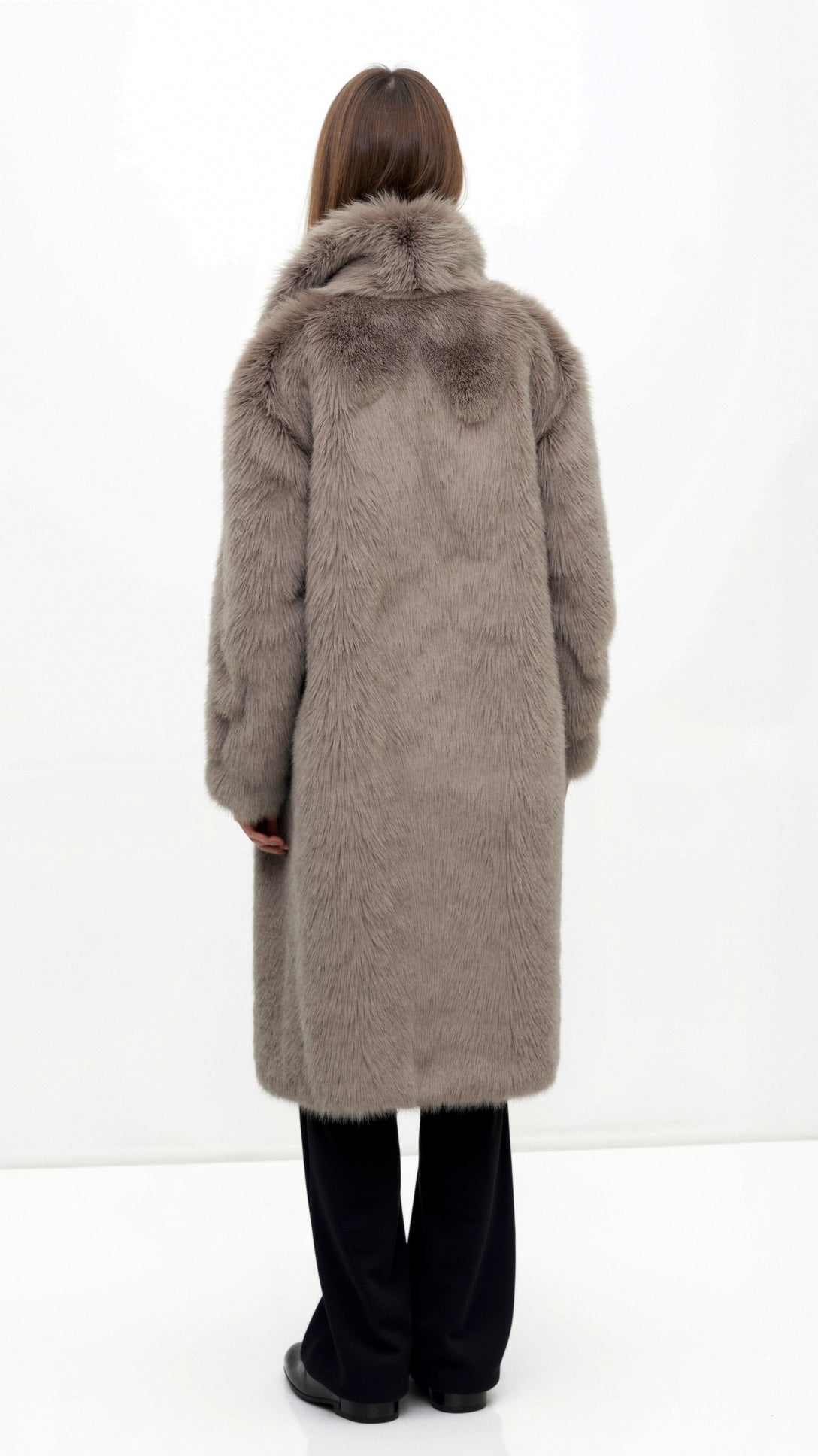 Giacca lunga in pelliccia sintetica "Narcissa"