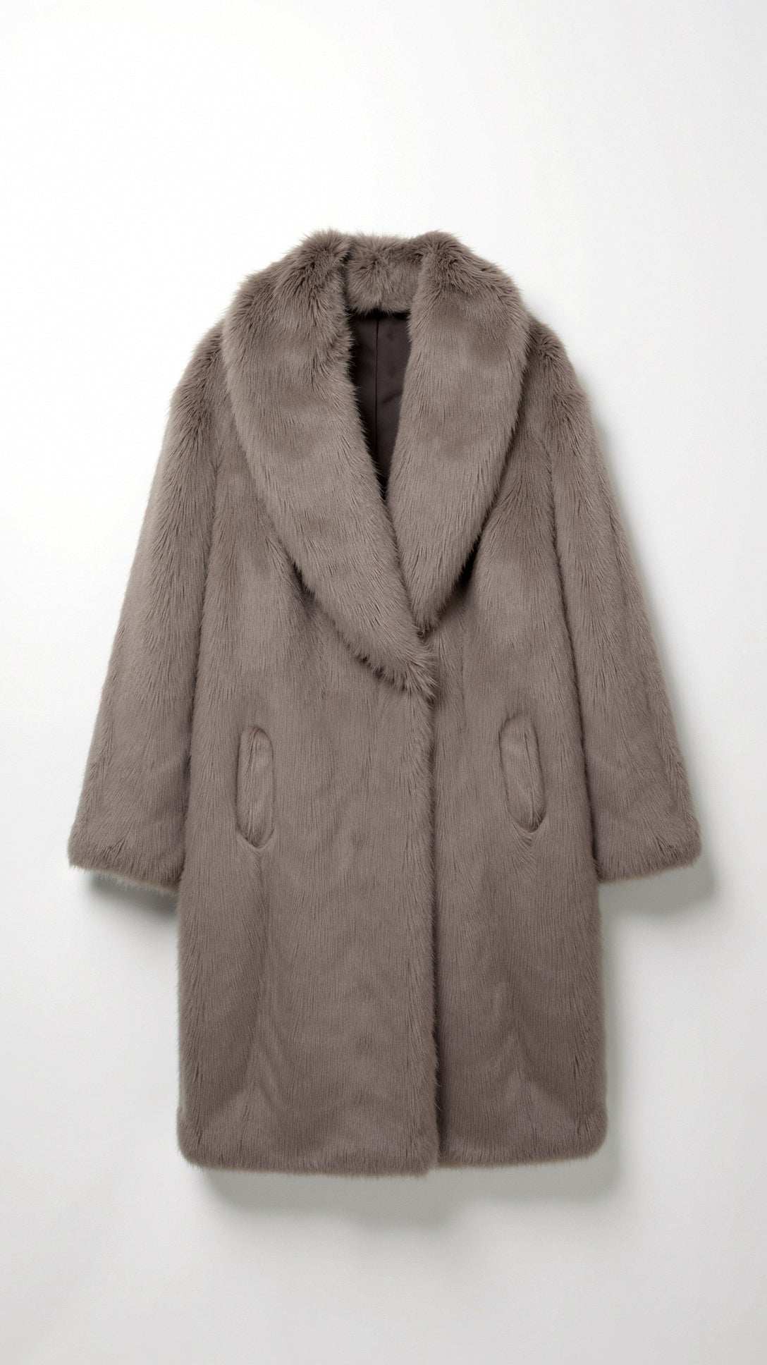 Giacca lunga in pelliccia sintetica "Narcissa"