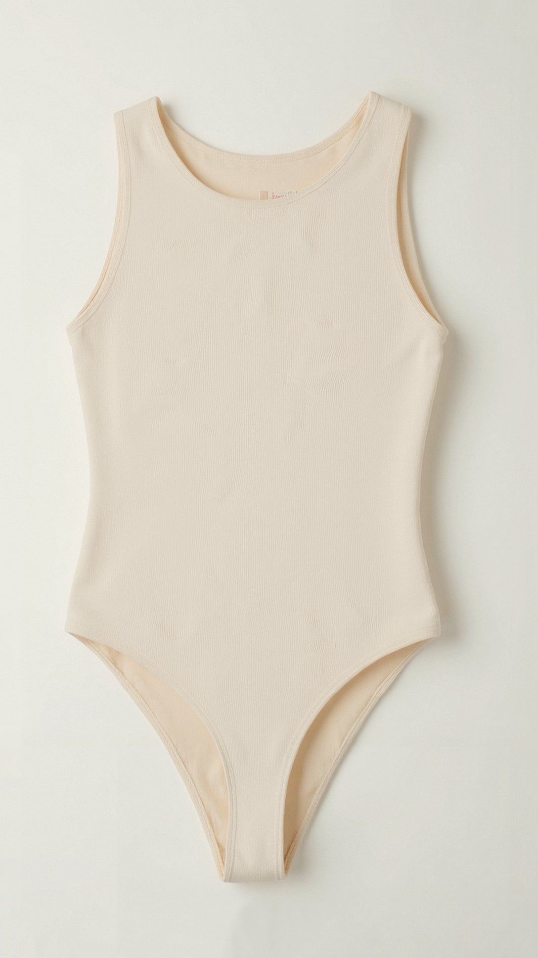 Tanga-Bodysuit con scollatura rotonda