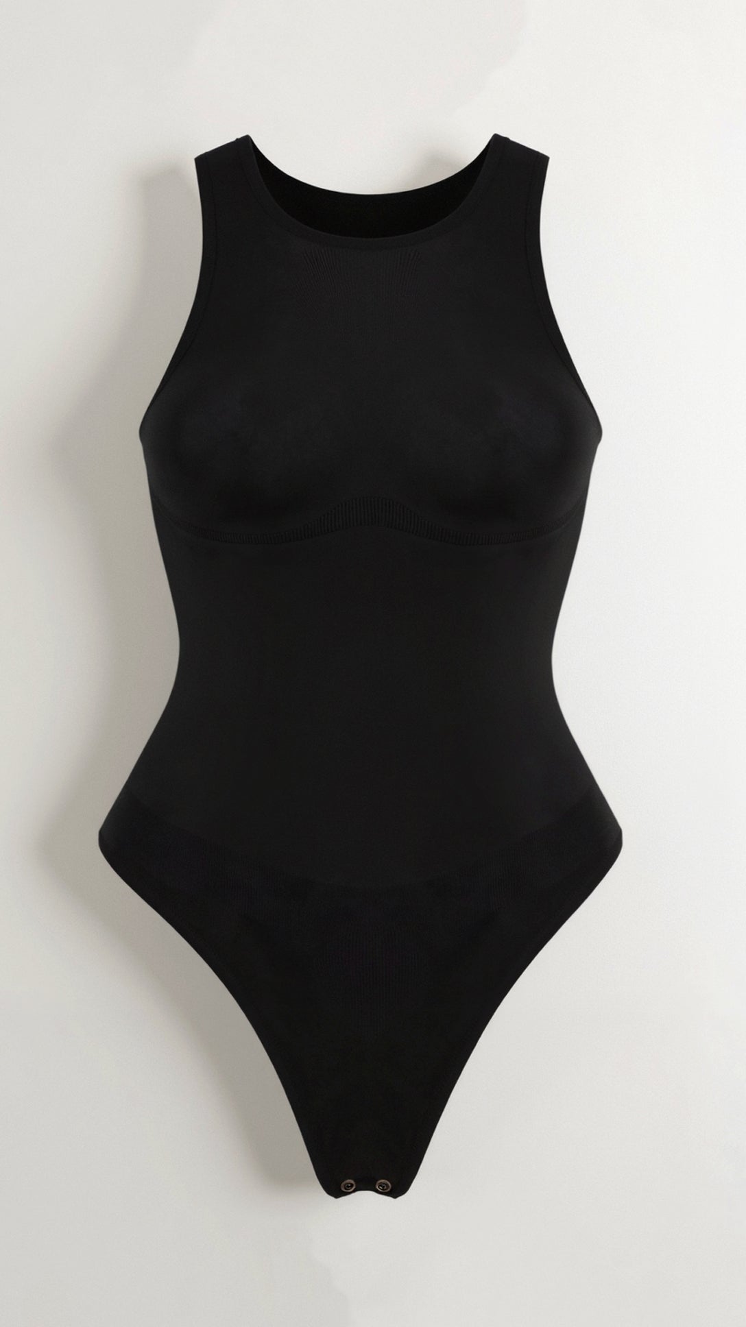 Tanga-Bodysuit con scollatura rotonda