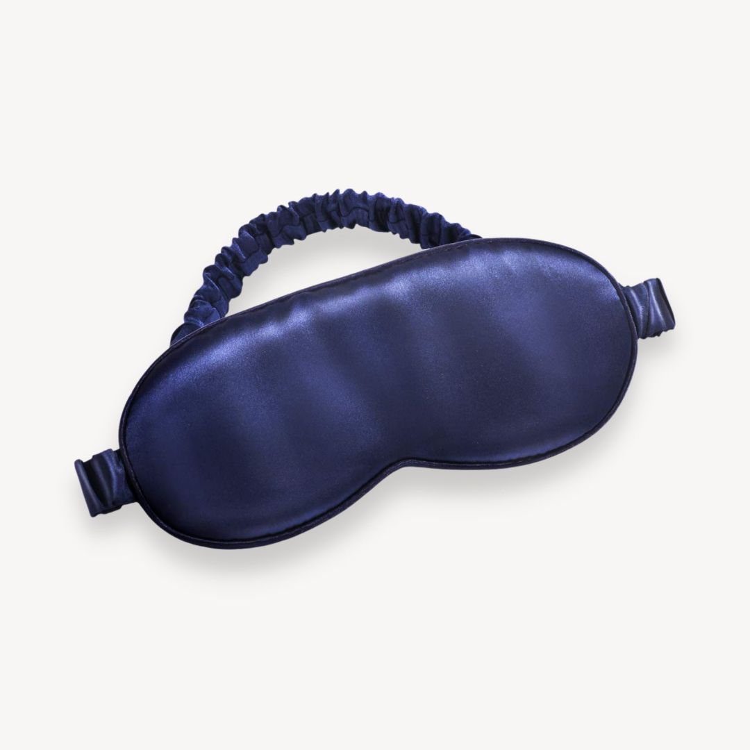 Maschera da Sonno in Seta di Lusso | Blu Navy