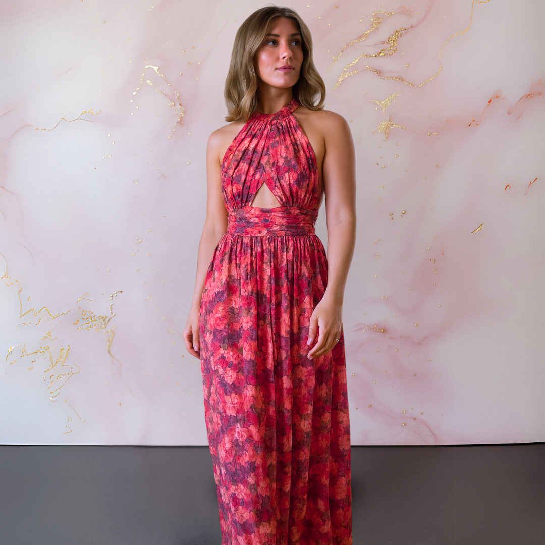 Mila Milano™ | Abito Lungo a Fiori