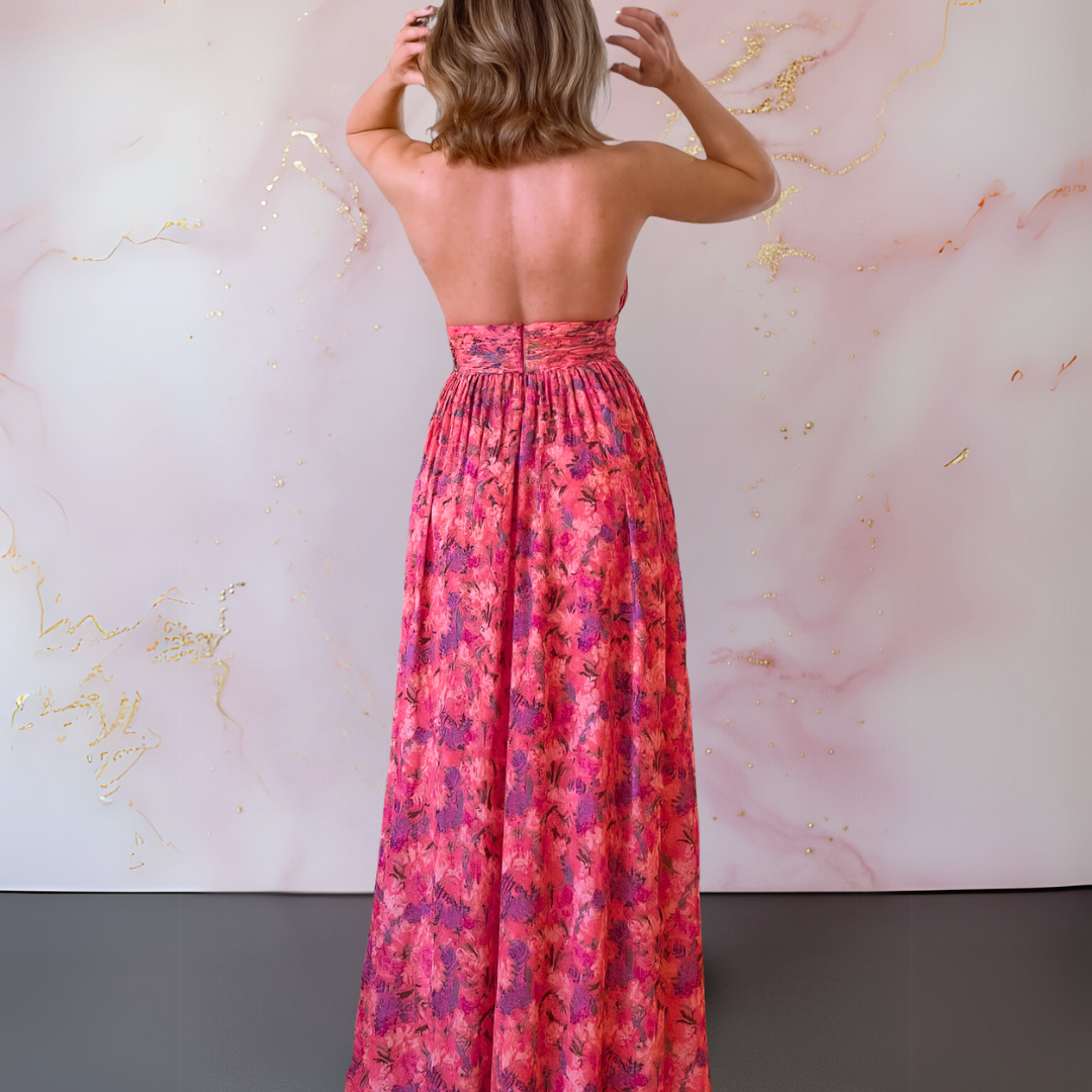 Mila Milano™ | Abito Lungo a Fiori